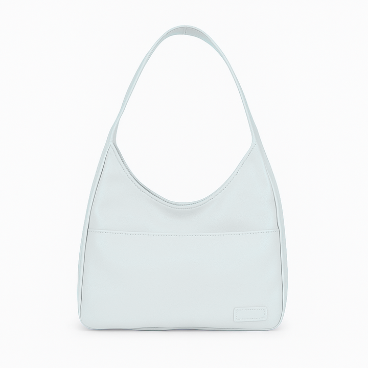 Vegan Leather Hobo Shoulder Bag with Magnetic Snap & Inner Zip Pocket
