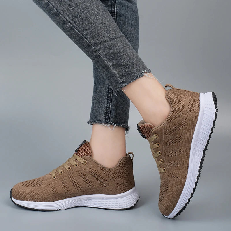 Women's Arch Support Trainers – Summer Orthopedic Non-Slip Casual Lace-Up Style