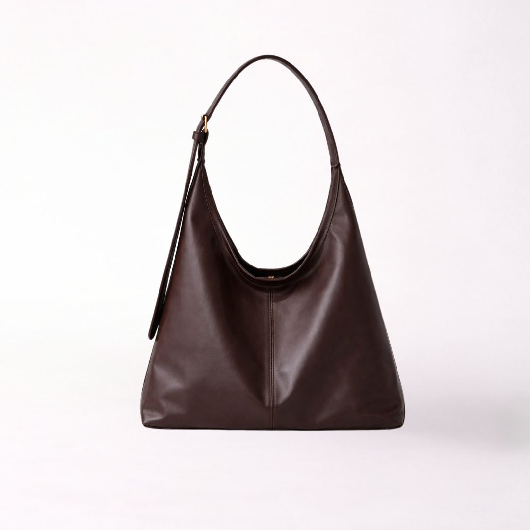 Women’s Brown Vegan Leather Hobo Shoulder Bag – Soft Everyday Carry