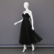 Women’s Corset Maxi Dress with Tulle Skirt Spaghetti Strap Elegant Formal Summer Gown