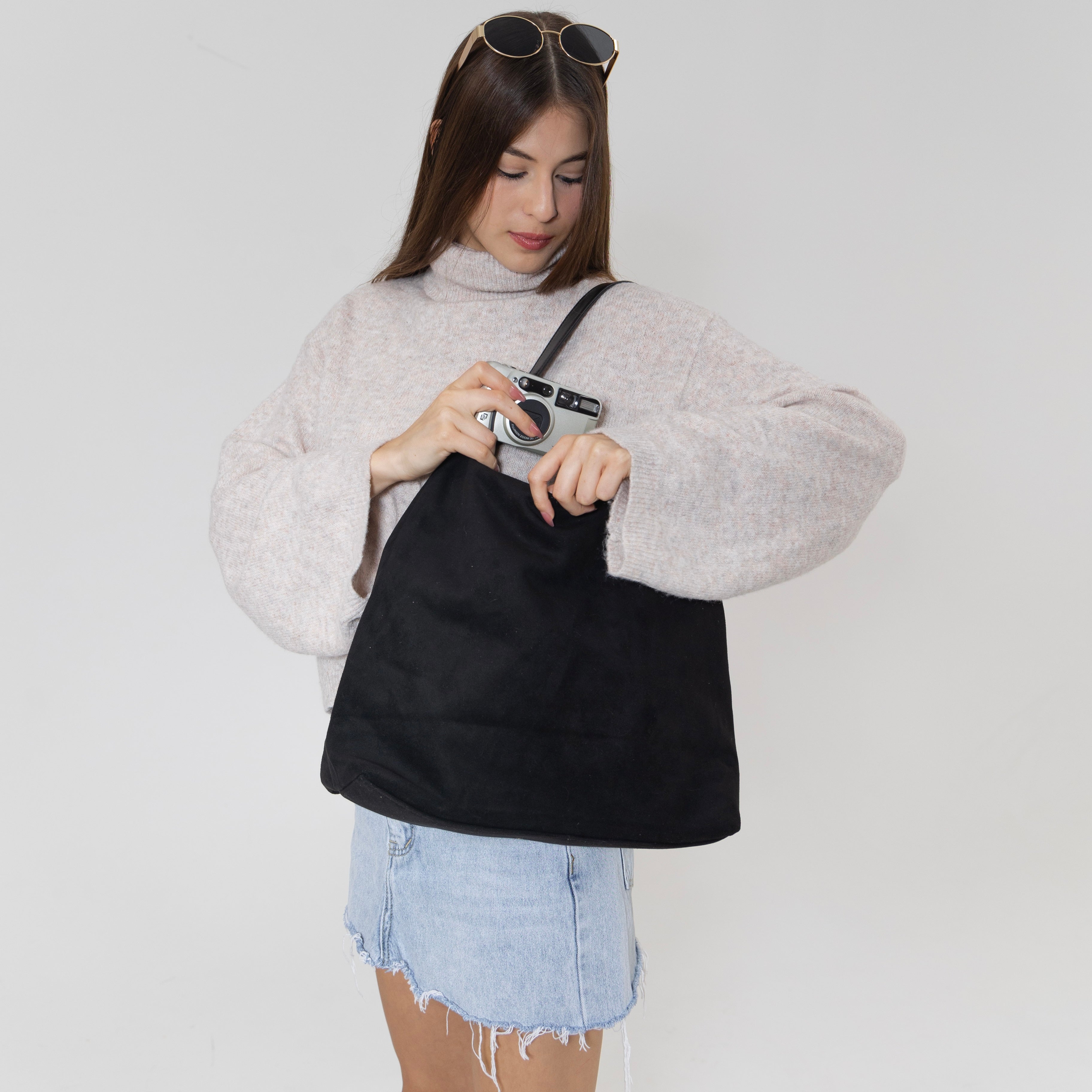 Women’s Eco-Friendly Fabric Hobo Shoulder Bag – Minimalist Everyday Style
