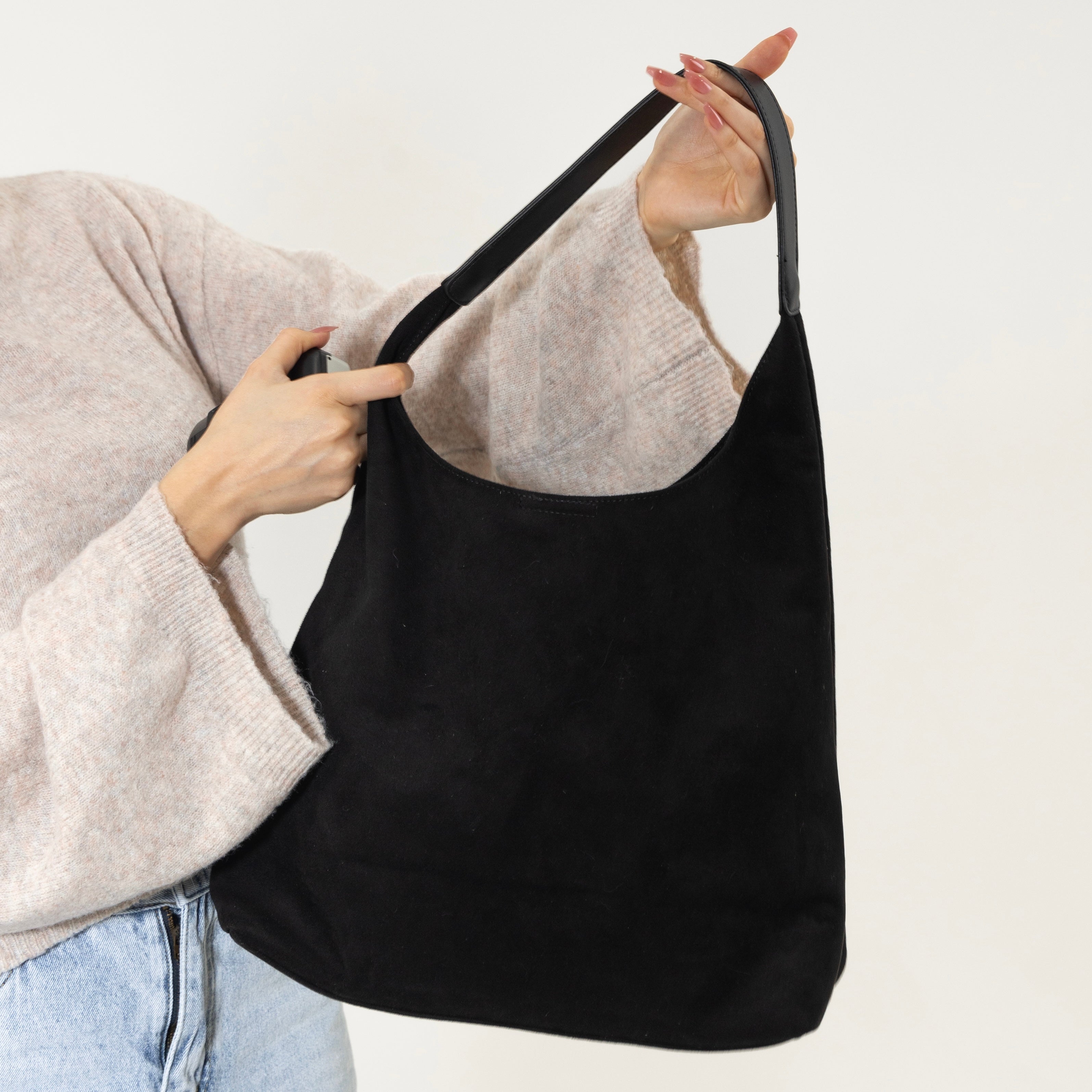 Women’s Eco-Friendly Fabric Hobo Shoulder Bag – Minimalist Everyday Style