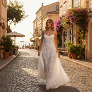 Women’s Floral Jacquard Spaghetti Strap Maxi Dress Corset Back Elegant Evening Gown