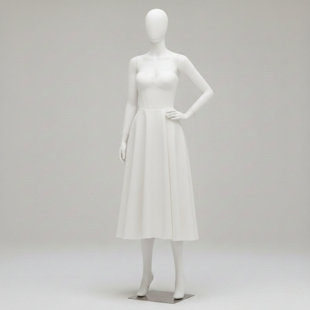 Women’s Strapless Sweetheart Maxi Dress Sculpted Bodice Elegant A-Line Party Gown