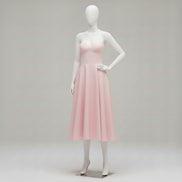 Women’s Strapless Sweetheart Maxi Dress Sculpted Bodice Elegant A-Line Party Gown