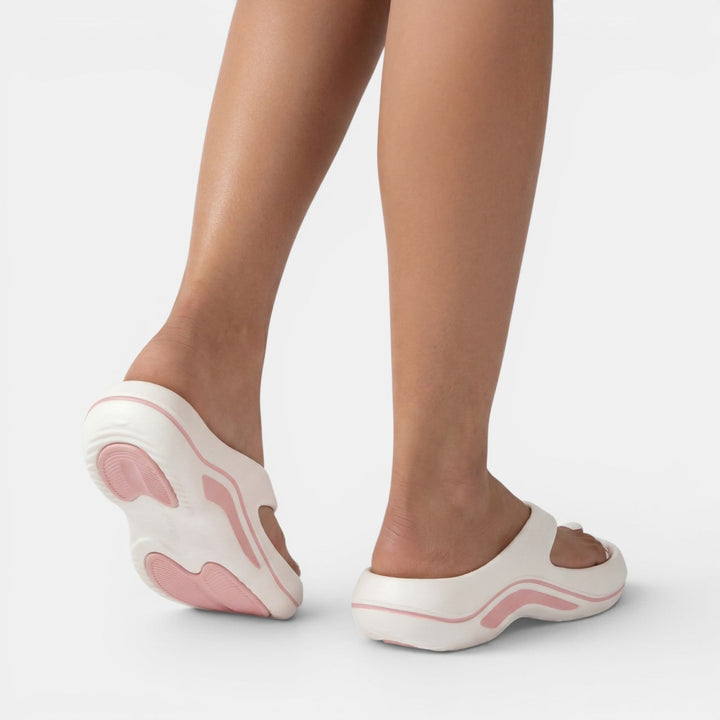 Women's Chunky Platform Flip-Flops with Cushioned Wave Sole 2