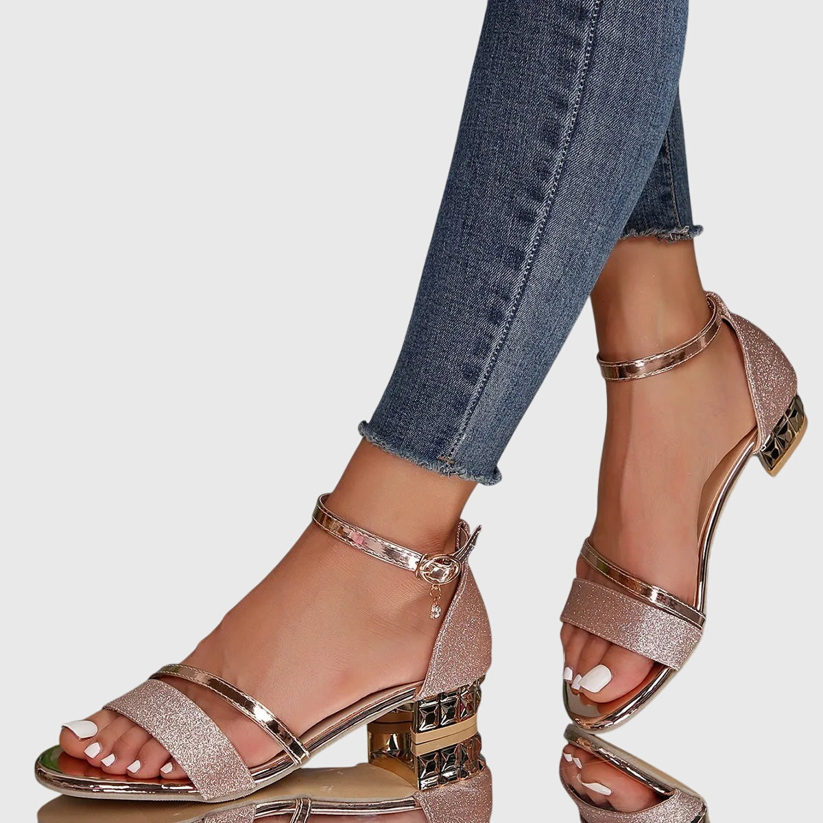 Women's Comfortable Orthopedic Heeled Sandals – Adjustable Closure and Breathable Design 4