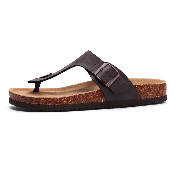 Women's Summer Cork Footbed Sandals – Comfortable Non-Slip Design with Memory Foam 0
