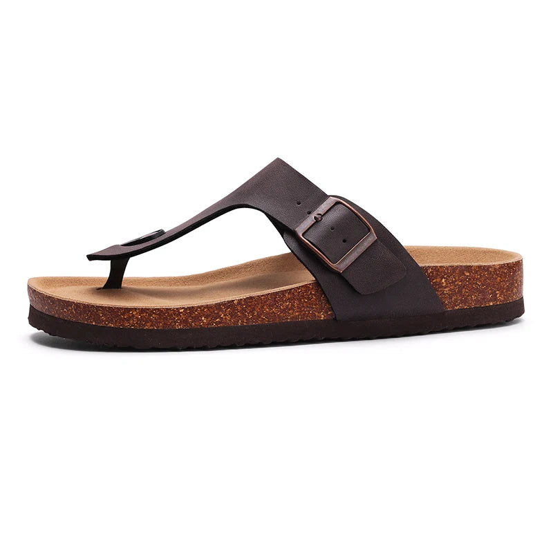Women's Summer Cork Footbed Sandals – Comfortable Non-Slip Design with Memory Foam 0