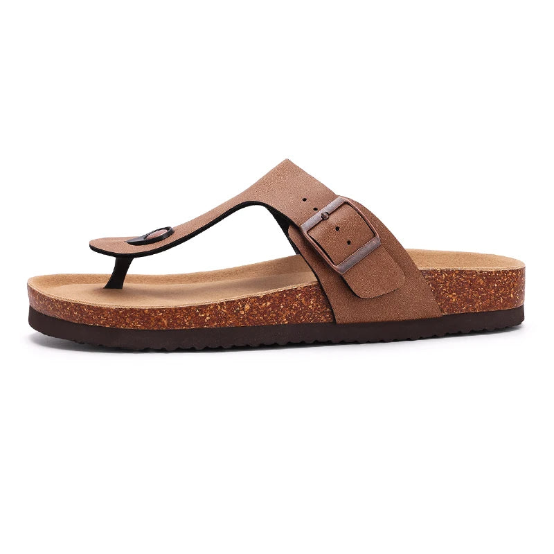 Women's Summer Cork Footbed Sandals – Comfortable Non-Slip Design with Memory Foam 2