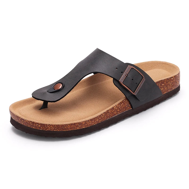 Women's Summer Cork Footbed Sandals – Comfortable Non-Slip Design with Memory Foam 6